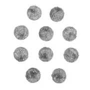 10pcs 0.63" Tobacco Pipe Metal Screen Smoking Ball Filters Promote Combustion
