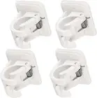 4 Pieces Curtain Rod Fixing Bracket, Self Adhesive Wall Hooks, Towel Rail