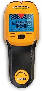 Zircon Multiscanner A200 Electronic Wall Scanner/Metal Detector/Live AC Wire Detection with SpotLite Pointer