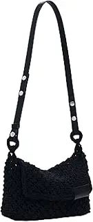 [Desigual] Venecia Women's Braided Cord Bag_Black, black