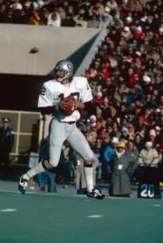 Quarterback Ken Stabler Oakland Raiders drops back to pass at a m- 1974 Photo 2