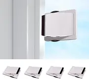 COIYINGJAUNEI Sliding Door Lock for Child Safety - Window Locks for Vertical Sliding Windows, 4 PCS Baby Door Lock Sliding Glass Door Lock for Sliding Windows, Patios Doors, Closet Doors,Cabinet Doors