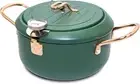 Cyrder Japanese Tempura Deep Fryer Pot with Fahrenheit Thermometer