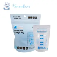 在飛比找momo購物網優惠-【SnowBear 小白熊】母乳冷凍袋100ml/30入(初