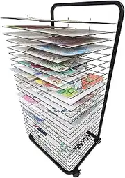 Artwork Drying Rack, Art Rack Storage Rack with Wheels for Education School and Art Club Rack, Space Saving Art Display and Art Album Air Drying