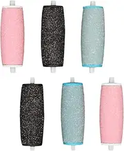 6 Pcs Extra Coarse Pedicure Rollers Replacement Rollers Heads Diamond Wet Dry Compatible for Velvet Smooth Pedi Perfect Electronic Foot File
