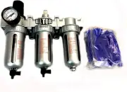 1/2" COMPRESSED AIR PARTICULATE FILTER WATER TRAP/PRESSURE REGULATOR/DESICCAN...