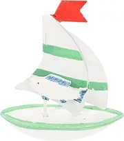 Sailing Model Household Decor Kids Beach Toys Sculptures Home Decor Art Modern Decoration Beach Nautical Sailboat Ocean Tabletop Ornament Ship Model Kit Sail Boat Sailboat Decor