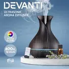 Devanti Ultrasonic Aroma Aromatherapy Diffuser Oils Air Humidifier Dark Wood