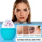 Facial Cube Ice Roller Sculpt Face Massager Tool to Depuff Shrink Pores Reusable