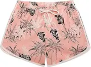 [techcity] Womens Swim Shorts Quick Dry Board Short Drawstring Swimwear Beach Shorts Summer Casual Bottom with Pockets