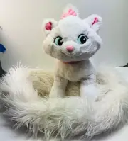 Disney Parks Authentic Aristocrats 12" Marie Cat White Plush Long 48" Boa Tail