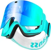 OTG Ski Goggles - Snowboard Goggles Over Glasses for Men, Women & Youth
