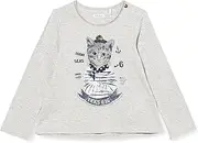[IKKS] Baby Boys' T-Shirt Longues Gris Chat