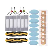 For DEEBOOT N10 / N10 PLUS Robot Vacuum Cleaner Spare Parts Main Side Brush Hepa Filter Mop Cloth Dust Bag