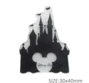5 pc. Glitter Planar Resin Hair Bow Center Flatback 1193461 Castle theme park