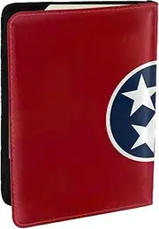 [GaxfjRu] Tennessee Flag Print Leather Passport Holder Covers Case, Waterproof Travel Wallet Passport Holder for Women Men, Black, One Size
