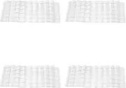 Tuperoymse 40Pcs Professional Acrylic Poker Chips 100 Chip Trays (Without Cover)