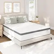 [Novilla] Full Size Mattress 12 Inch, Hybrid Mattress in a Box with Comfy Foam and Pocket Spring, Soft Feel for Pressure Relief, Bed in a Box, CertiPUR-US