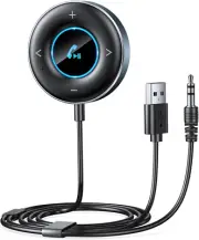 Bluetooth AUX Adapter for Car, [Plug and Play] Bluetooth 5.3 Receiver, 3.5Mm AUX