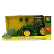 John Deere 1:16 Tractor/Vehicle w/ Bale Mover & Round Bale Farm Toys Light/Sound