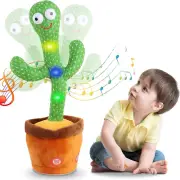 Talking Cactus,Dancing Cactus Electronic Talking Plush Toy with Lighting, Sin...