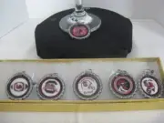 1" Bottle Cap Wine Glass Charms ~ Gamecocks ~ **Gift Idea