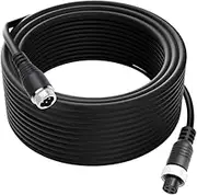 Snblzhef Video Camera Cable for Rear View Camera and Monitor,4Pin Aviation Extension Cable Extension Wire for Car Truck RV 15m