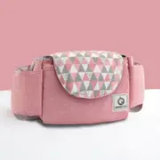 Baby Stroller Storage Bag Mummy Pram Organiser Caddy Pushchair Bottle Holder Pink