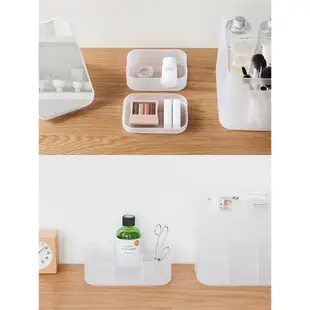 桌面收納盒/收納筐塑料整理籃廚房浴室梳妝臺儲物籃子洗澡籃簡約