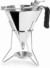 LACOR 67150 18/10 Stainless Steel Dosing Funnel with Lever System for Adjustable Flow, 2.00 L
