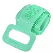 Silicone Bath Towel Exfoliating Back Strap Scrub Body Shower Scrubber