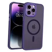 Magnetic for iPhone 14 Pro Case [Compatible with Magsafe] Dark Purple