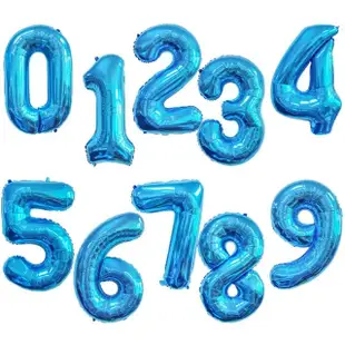 【阿米氣球派對】深藍色40吋大數字氣球1個-數字任選(鋁箔氣球 數字氣球)