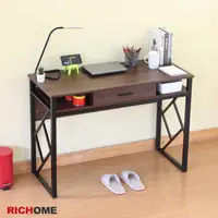 在飛比找PChome24h購物優惠-【RICHOME】艾倫工業風書桌