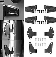 2 Door Hinge Assembly Kits Compatible with 2007-2018 Jeep Wrangler JK JKU Rubicon Unlimited Sahara Inside and Outside (2 Door) Door Hinges 8PCS with18 Bolt