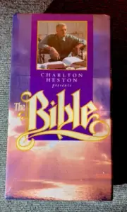 Charlton Heston Presents The Bible 2 VHS Set Old & New Testament Readers Digest