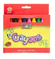 Jumbo Crayon Kid Colouring Assorted Colours Art Craft Children Drawing School