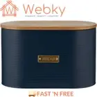 Typhoon Living Bread Bin Box Kitchen Food Storage Loaf Container 10.5L - Navy