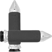 Avon Grips Large Chrome Memory Foam Spike Grips for TBW | MF-63B-CH-FL-SP