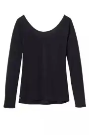 Athleta Surge Top Black, S, Gym Workout Train Fitness Run Wicking Semi Sheer