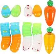 ifundom 28pcs Easter Fillers Shaker Tray Rattan Containers Eggs Air Billiard Cue Stackable Storage Boxes Telephone Billiard Cue Pour Vine Eggs Plastic