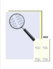 Security Paper, Blue/Canary 21lb 2-Part Carbonless, 11"x 17"- 500 Shts/250 SETS