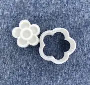 Five Petals Floral Polymer Clay Cutter and Stamp Set