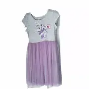 Justice Girl's Sequin Unicorn Dress Pink Gray Silver Size 12 Dress