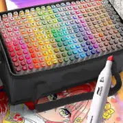 12/24/30/40/60/80 Colors Alcohol Sketch Marker Pen Double Tip Art Marker Pen Set For Drawing And Coloring Underline