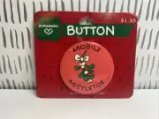 Ambassador Hallmark Vintage Christmas Holiday Button Pin ‘Mobile Mistletoe’