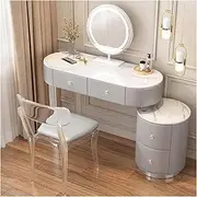 Dressing Table，Dressing Table, Dressing Table, Dressing Table with 3 Color Touch Screen, Illuminated Mirror, Dressing Table with Stool, Dressing Table, Simple Luxury Dressing Table Set