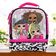 New LOL Surprise Insulated Lunch Tote Bag Box Magic Sequin Girls Lunchbox NWT