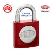 LOCKWOOD 40mm Padlock -KEYED ALIKE TO FIRE BRIGADE #003 KEY-MFB-22540119003